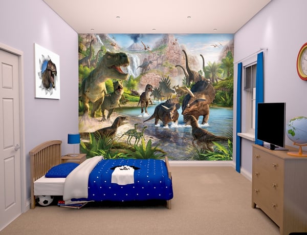 Dinosaurusten maa tapetti 243 x 305 cm