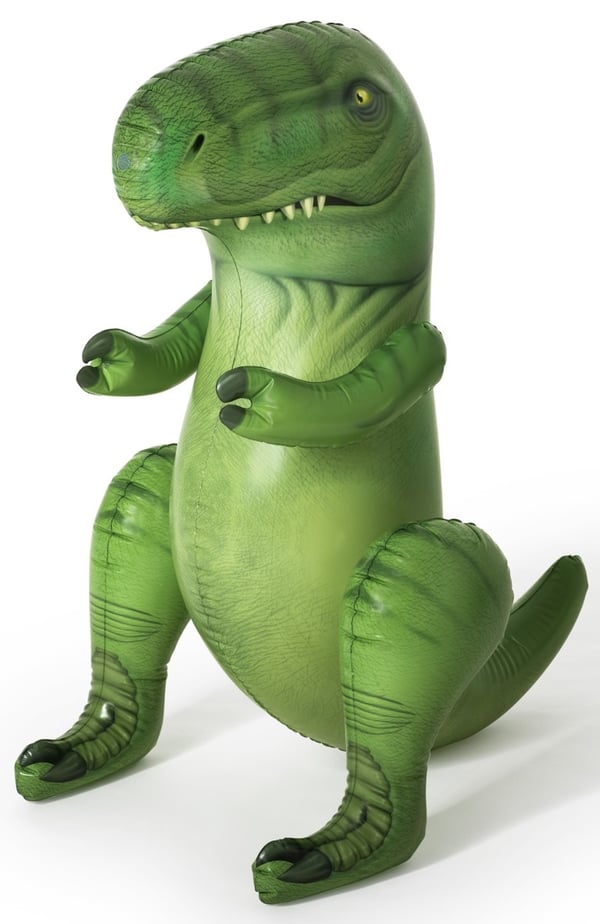 Dinosaurus sprinklerin kanssa