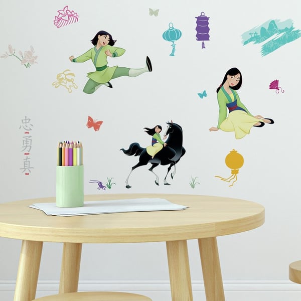 Disney Mulan seinätarrat