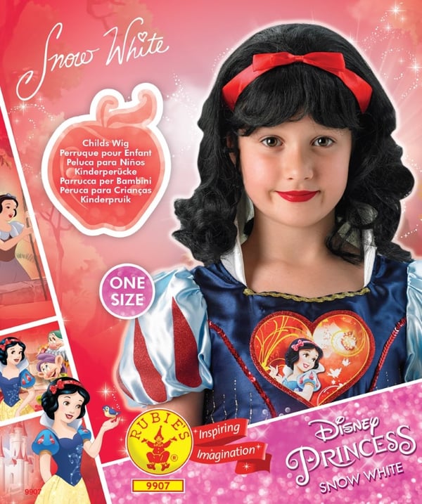 Disney Prinsessan Snövit peruk till barn