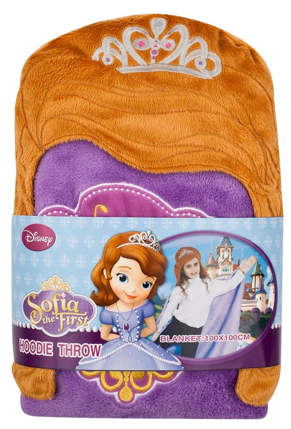 Disney Prinsessan Sofia Lyx Poncho med huva