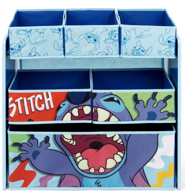 Disney Stitch Trä Hylla m/6 korgar