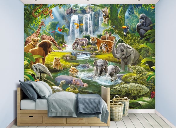 Viidakkoseikkailu tapetti 243 x 305 cm