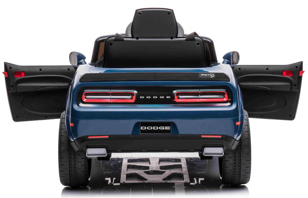 Dodge Challenger SRT elbil till barn m/Gummidäck, 2.4G, Lithium