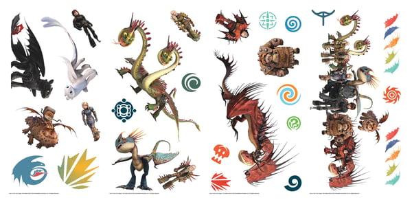 Draktränaren Wallstickers