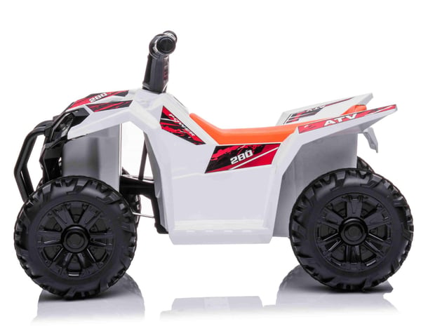 Sähköinen ATV lapsille 6V, valkoinen