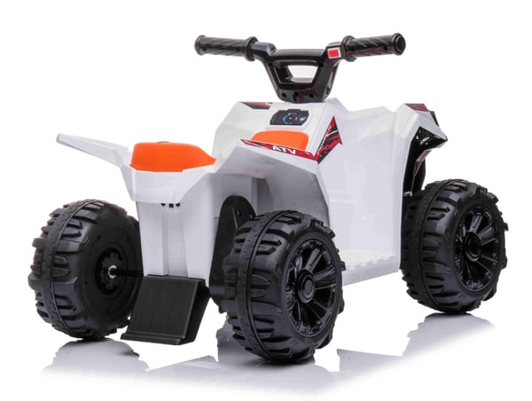 Sähköinen ATV lapsille 6V, valkoinen