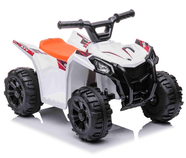 Sähköinen ATV lapsille 6V, valkoinen