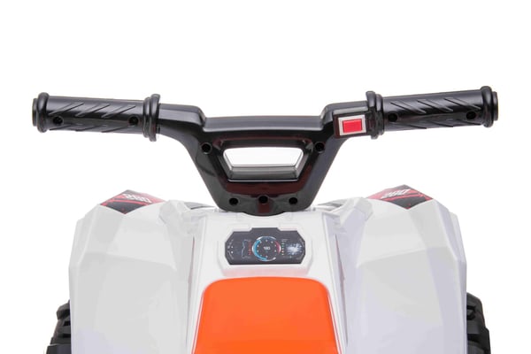 Sähköinen ATV lapsille 6V, valkoinen
