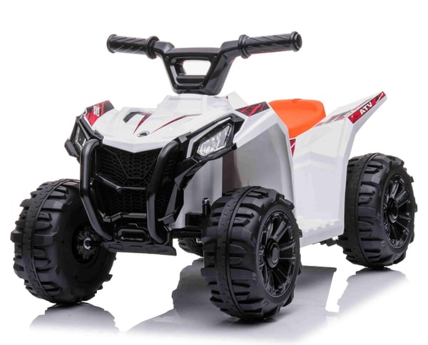 Sähköinen ATV lapsille 6V, valkoinen