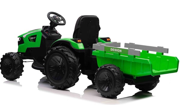 Elektrisk traktor  med släp för barn