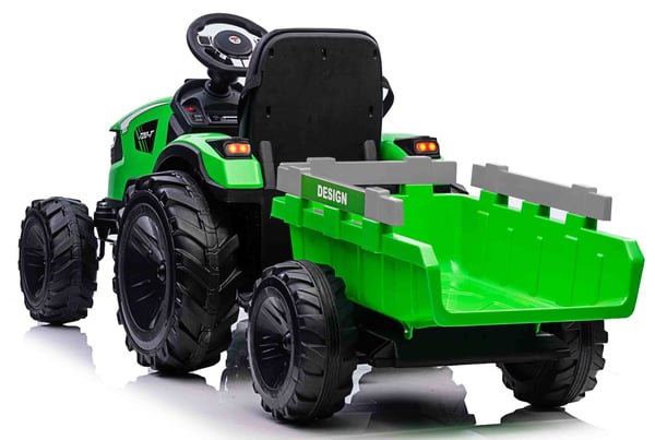 Elektrisk traktor  med släp för barn