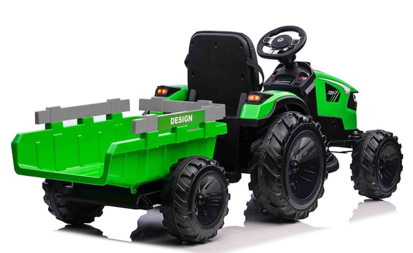 Elektrisk traktor  med släp för barn