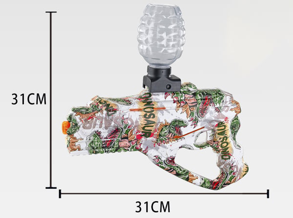 Elektronisk 2-i-1 Dino Gel blaster + Dart blaster