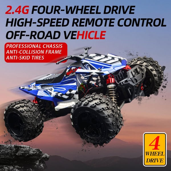 Guokai ATV 1:16 4WD kauko-ohjattava 2.4Ghz 35km/h keltainen