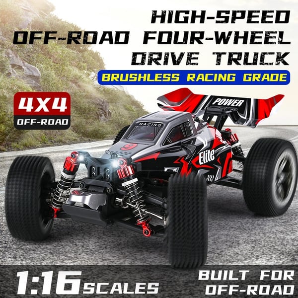 Guokai Off-Road Buggy 1:16 Brushless 4WD 2.4Ghz 45km/h Punainen