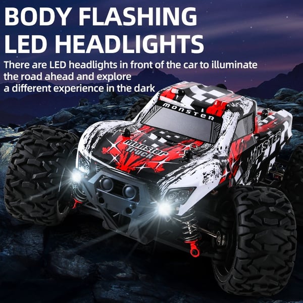 Guokai RC-Monstertruck 1:16 Brushless 4WD 2.4Ghz 45km/h Turkoosi