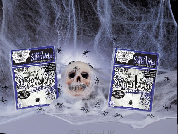 Halloween spindelväv, Vit (20g)