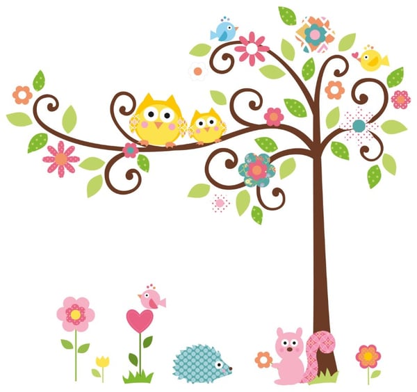 Happi Trä Gigant Wallsticker