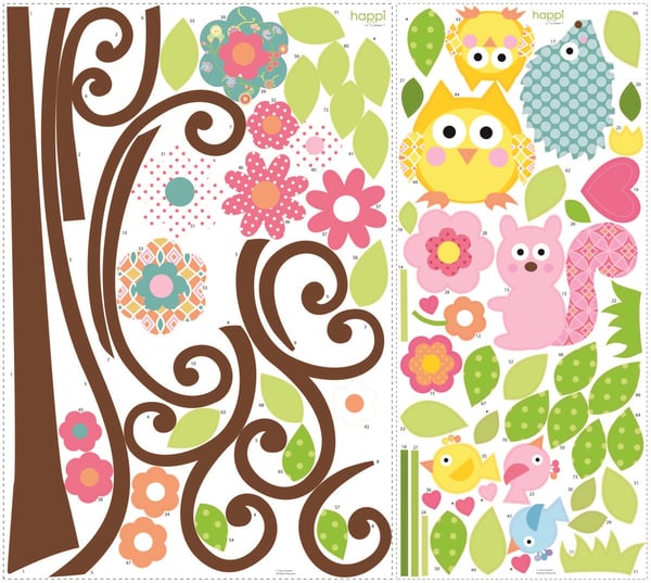Happi Trä Gigant Wallsticker