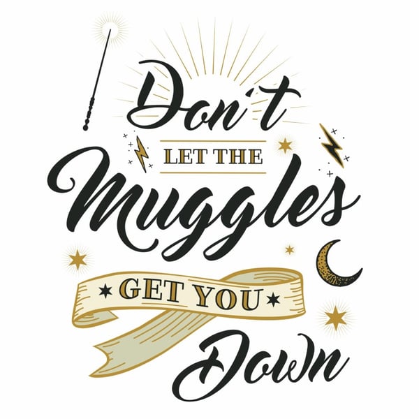 Harry Potter MUGGLES QUOTE Seinätarrat