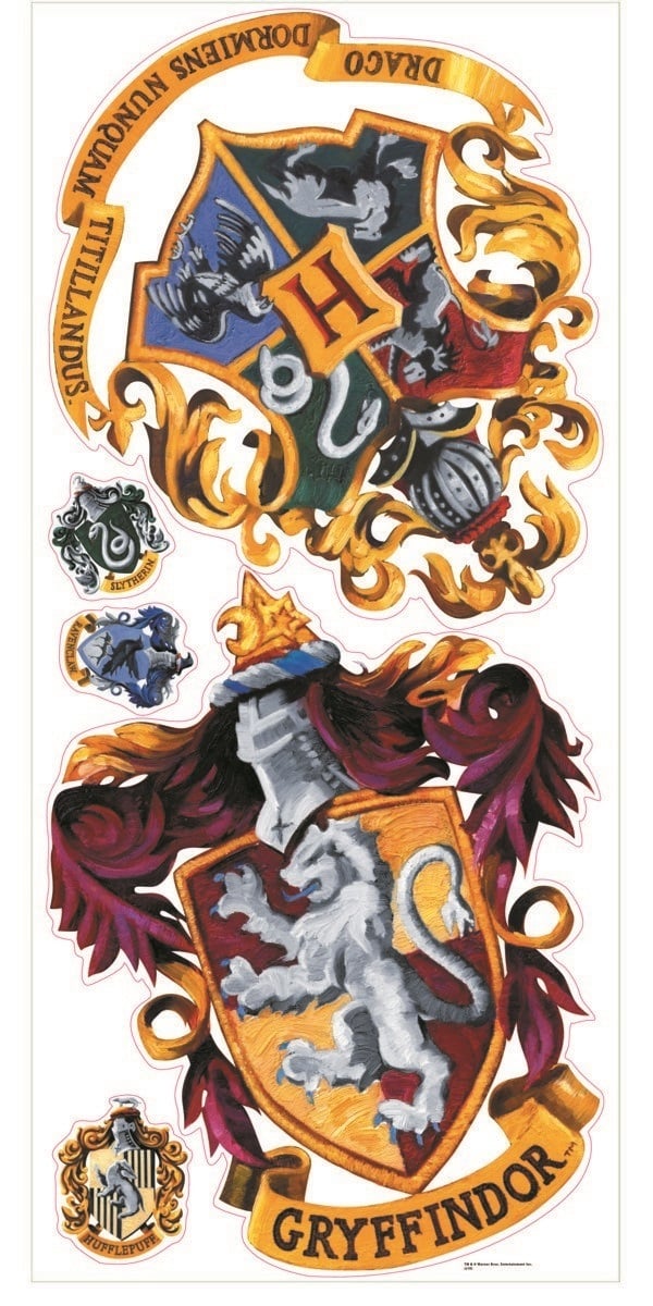 Harry Potter HOGWARTS CREST Isot Seinätarrat