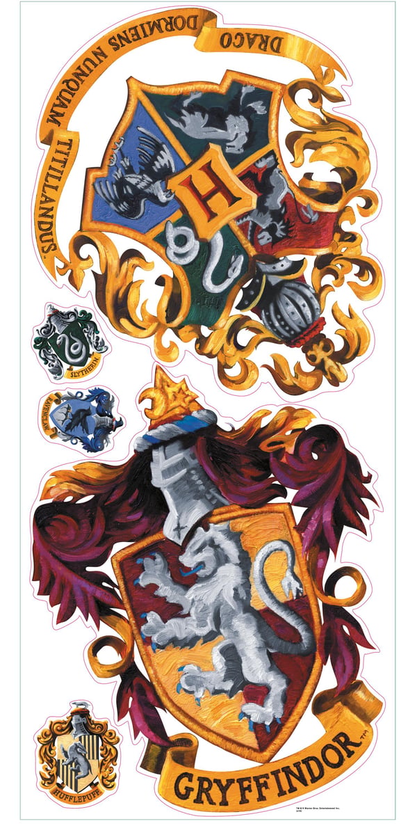 Harry Potter HOGWARTS CREST Isot Seinätarrat