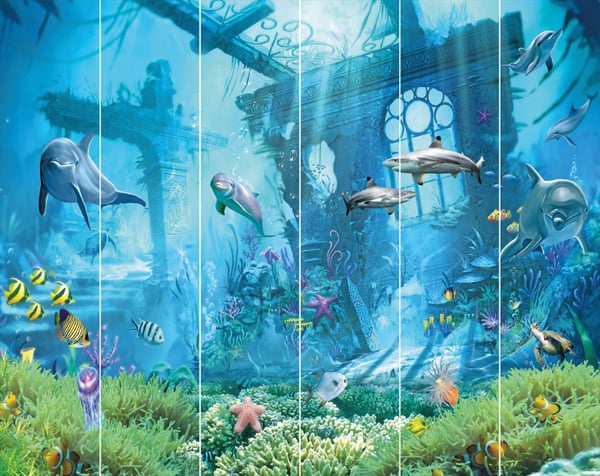 Meriseikkailu tapetti 243 x 305 cm