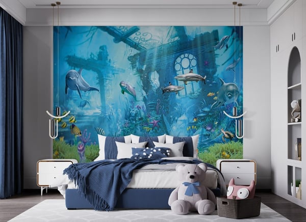 Meriseikkailu tapetti 243 x 305 cm