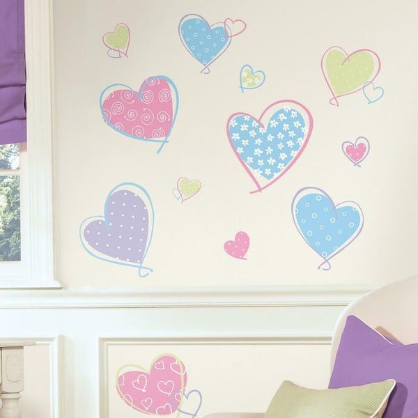 Hjärtan Wallstickers