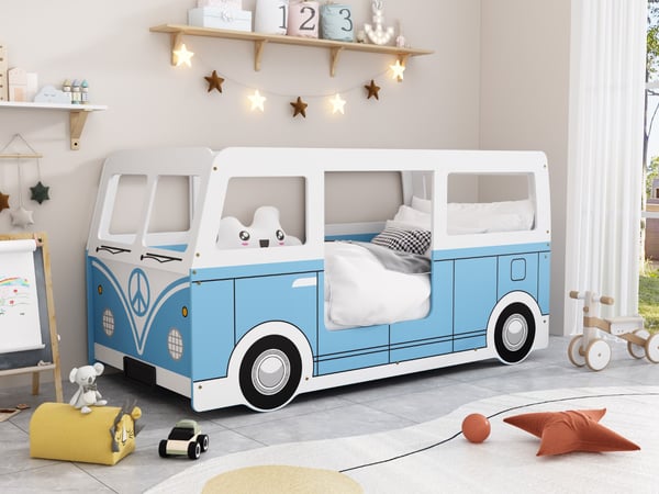 Campervan Husbilssäng Blå (200 x 90 madrass)