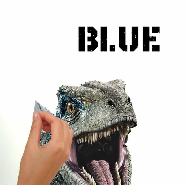 Jurassic World 2 BLUE VELOCIRAPTOR seinätarrat