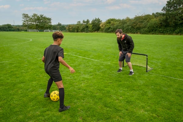 Kickmaster 1-mod-1 Quick fotbollsbana set