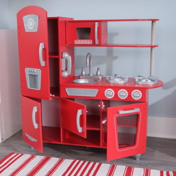 KidKraft Vintage leikkikeittiö punainen