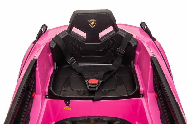 Lamborghini Sian elbil till barn 12v m/Lithium, Gummihjul, 2.4G Pink