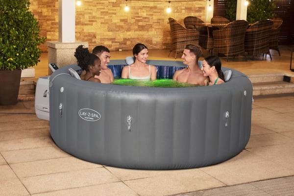 Lay-Z Spabad 216 x 80 cm Santorini Smart Luxer HydroJet Pro 7 Spabad