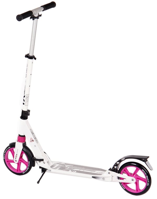MCU-Sport Street XL Pro 205mm Transport Sparkcykel med stötdämpning, pink