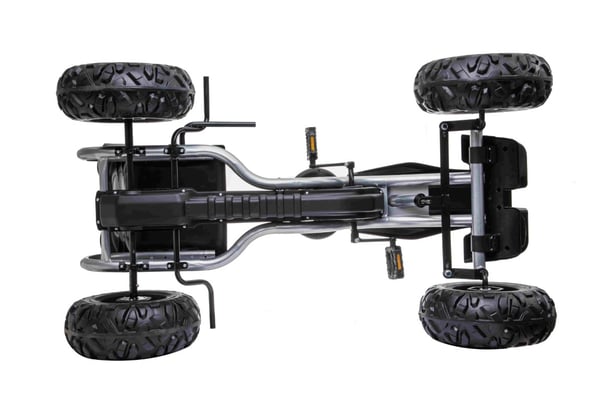 MegaLeg Power-XL pedal-gokart för barn, svart