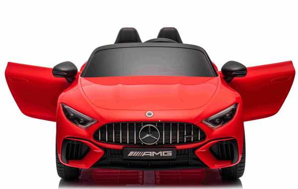 Mercedes-Benz AMG SL63 Elbil för barn med 4 x Motor, 2,4G RC, gummihjul Röd