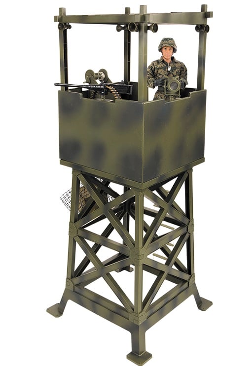 Militär Utkikstorn 1:6 m. Actionfigur 30,5cm 1:6