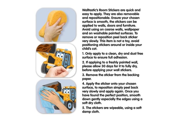 Mina första JCB Wallstickers