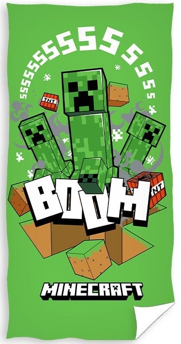 Minecraft-kylpypyyhe - 100 prosenttia puuvillaa