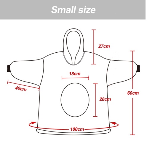 Noxxiez Cuddle Hoodiez - Kani, Small (3-6 vuotta)