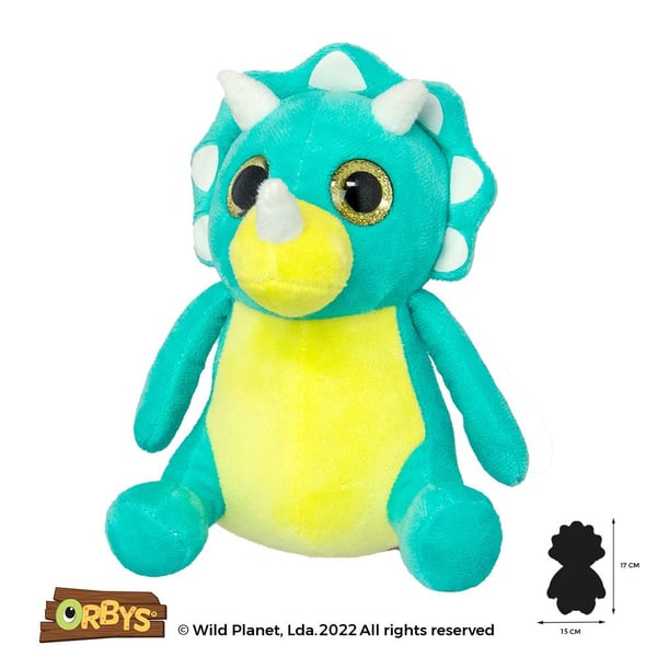 Orbys pehmolelu -Triceratops (alkaen 0 kk)