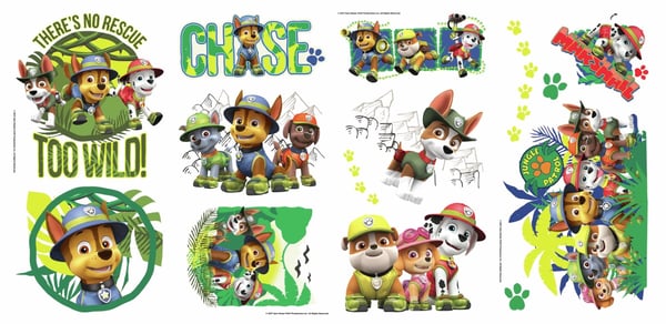 Paw Patrol viidakko Seinätarrat
