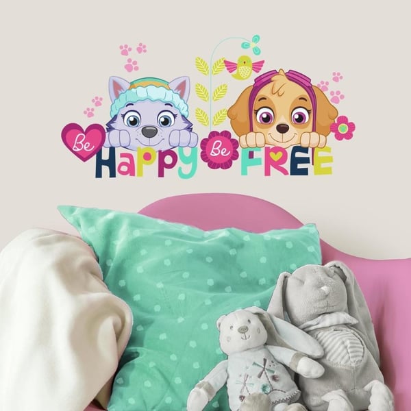 Ryhmä Hau Kaja ja Halti Be Happy Seinätarra