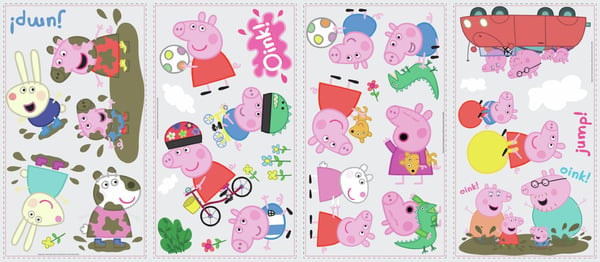 Peppa Gris wallstickers