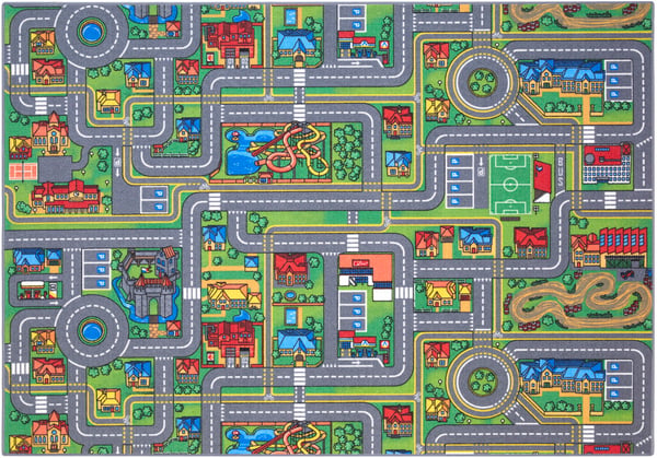 Playcity Bil barnmatta 140 x 200 cm
