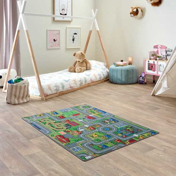 Playcity Bil barnmatta  95 x 133 cm