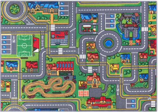 Playcity Bil barnmatta  95 x 133 cm